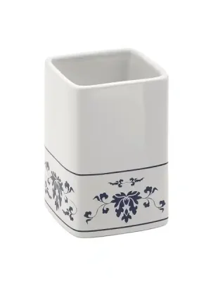 Značkový GEDY Sklenka na postavení Cixi porcelán bílá/modrá