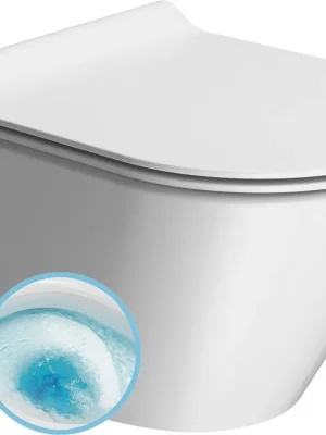 Akční Cena GSI KUBE X závěsná WC mísa, GeniusFlush, 36x50cm, bílá dual-mat 941209