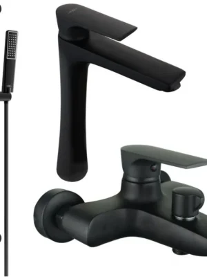 Značkový MEXEN/S - Axel DF72 SET vanová a umyvadlová baterie, czar 73813DF72-70