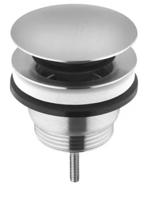 Značkový Sapho MINIMAL umyvadlová výpust 5/4“, click-clack, velká krytka, nerez mat MI059