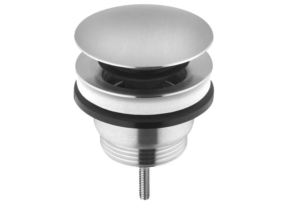 Značkový Sapho MINIMAL umyvadlová výpust 5/4“, click-clack, velká krytka, nerez mat MI059