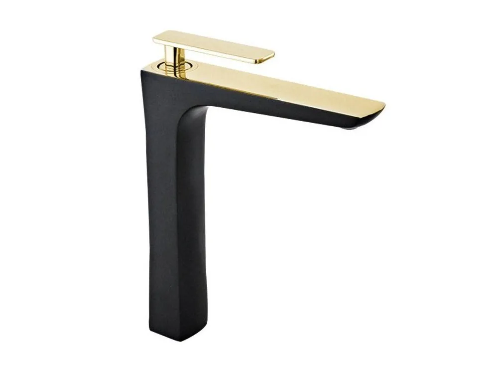 Akční Cena MEXEN - Indus umyvadlová baterie vysoká, černá/zlatá 744610-75