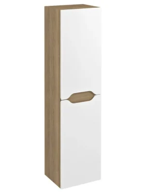 Akce Sapho WAVE skříňka vysoká 35x140x30cm, levá/pravá, bílá/dub cuneo WA245-3025