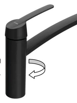 Značkový Sapho LISON stojánková dřezová baterie, černá mat MJ125B