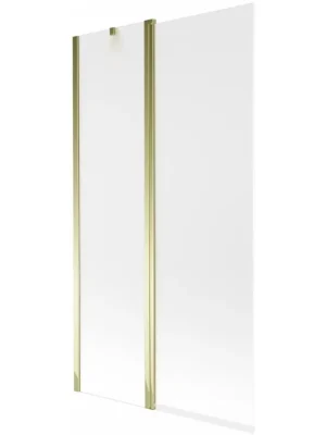 Originální MEXEN - Flip vanová zástěna 1-křídlo 100x150, dekor, zlato 894-100-101-50-30