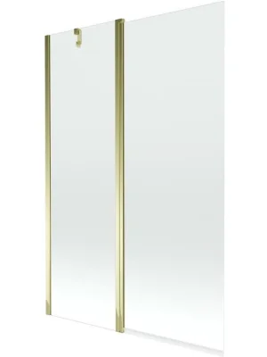 MEXEN - Flip vanová zástěna 1-křídlo 120x150, transparent, zlato 894-120-101-50-00 Doprava Zdarma