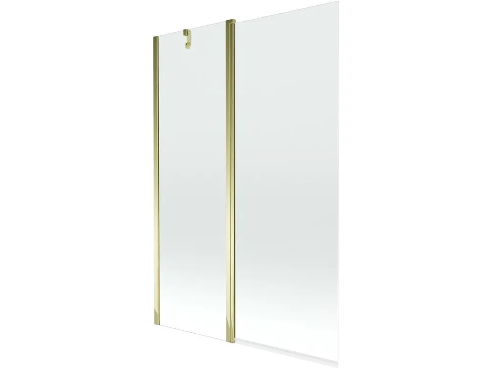 MEXEN - Flip vanová zástěna 1-křídlo 120x150, transparent, zlato 894-120-101-50-00 Doprava Zdarma