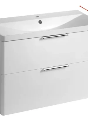 Akční Cena Aqualine DENEB umyvadlová skříňka 80,5x55x39,4cm, bílá mat DN284