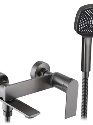 Zlevněný Vanová baterie se sprchou 150 mm REA Storm Titanium - REA-B4585