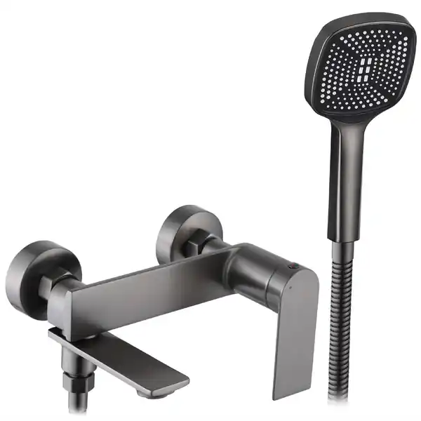 Zlevněný Vanová baterie se sprchou 150 mm REA Storm Titanium - REA-B4585