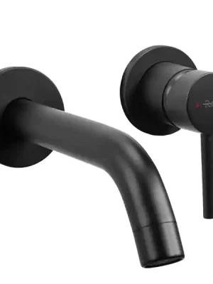 Akce Podomítková umyvadlová baterie REA Owen Black + BOX - REA-B5332