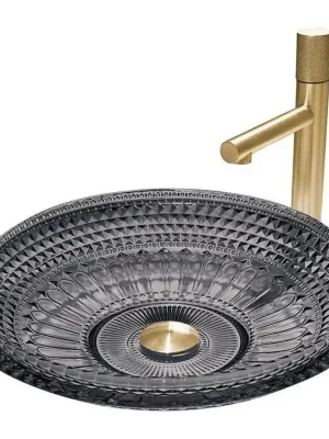 Akční Cena MEXEN - Heba skleněné umyvadlo na desku 45x45, černá  24064570