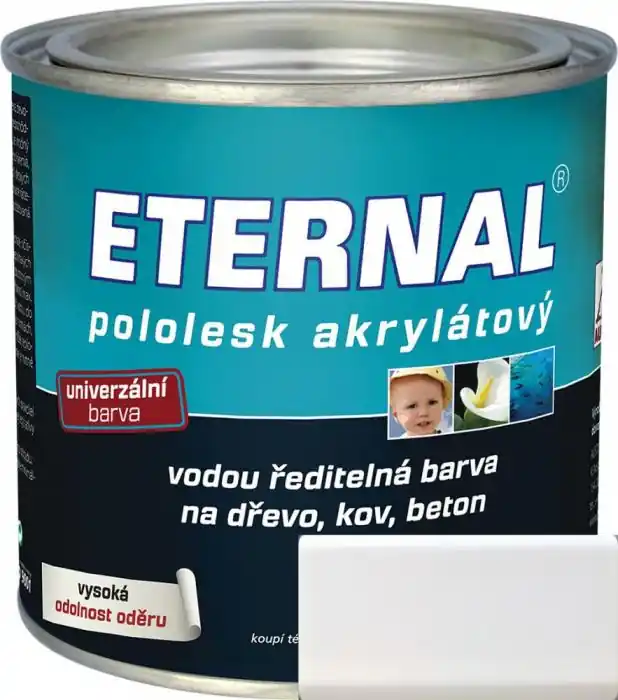 Značkový AUSTIS ETERNAL pololesk akrylátový 0,35 kg bílá RAL 9003