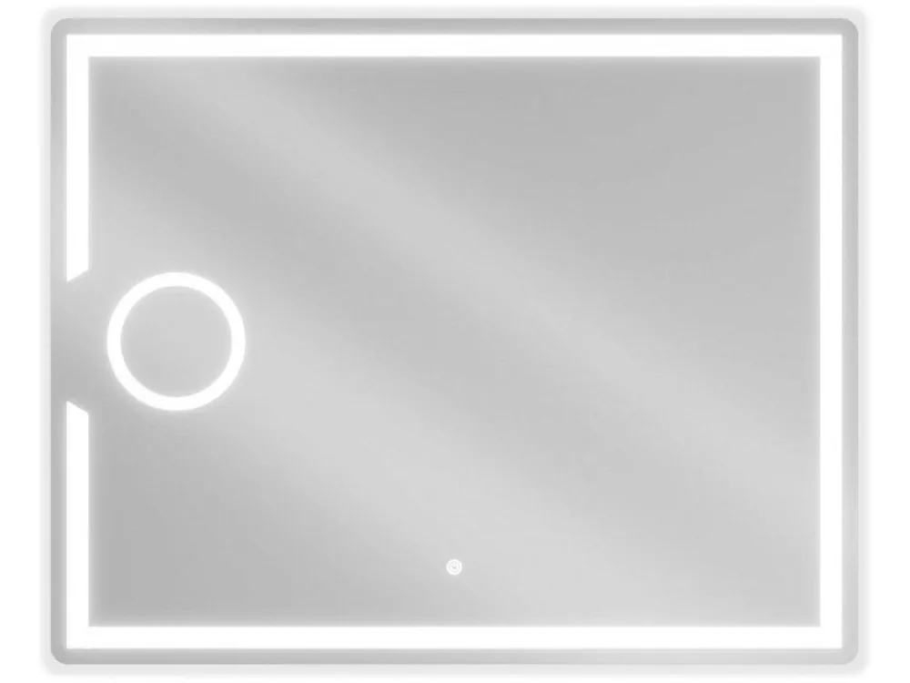 Značkový MEXEN - Onyx zrcadlo s osvětlením s kosmetickým zrcátkem 100 x 80, LED 600 9813-100-080-611-00