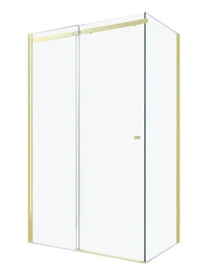 Horká Nabídka MEXEN/S - OMEGA sprchový kout 110x80, transparent, zlatá 825-110-080-50-00