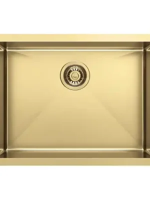 Značkový Sapho ZENITH nerezový dřez 60x45cm, zlato mat