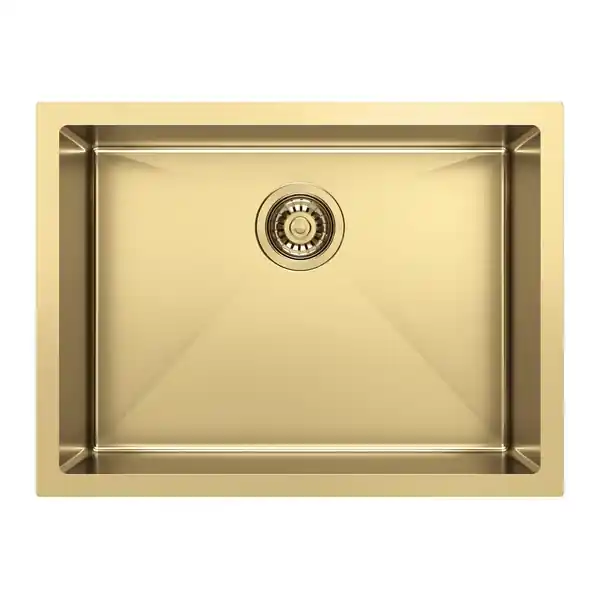 Značkový Sapho ZENITH nerezový dřez 60x45cm, zlato mat