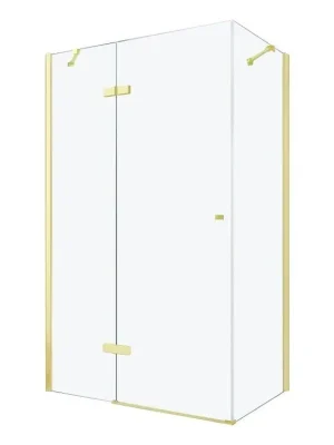 Značkový MEXEN/S - ROMA sprchový kout 120x80, transparent, zlatá 854-120-080-50-00