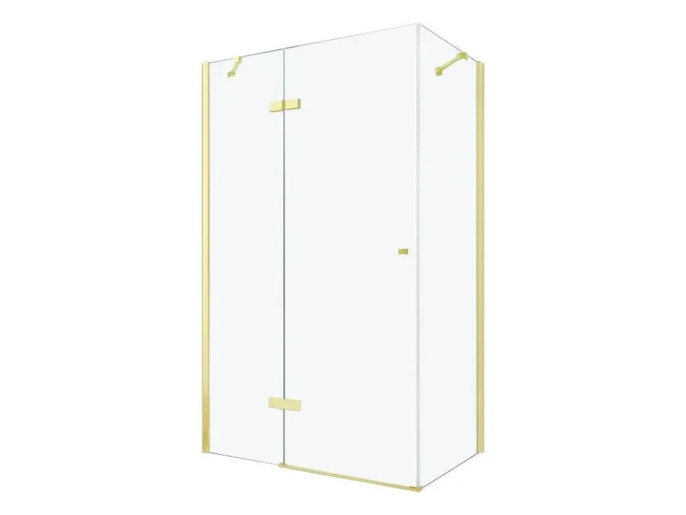 Značkový MEXEN/S - ROMA sprchový kout 120x80, transparent, zlatá 854-120-080-50-00