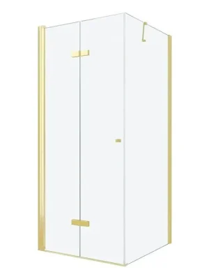 Značkový MEXEN/S - LIMA sprchový kout 100x80, transparent, zlatá 856-100-080-50-00