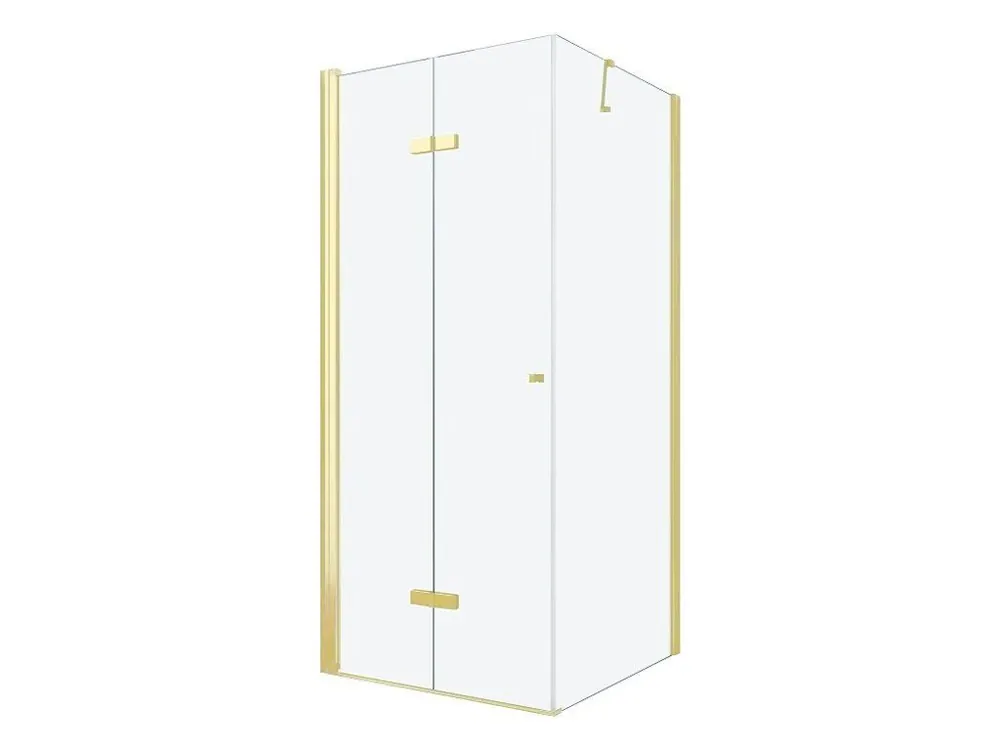 Značkový MEXEN/S - LIMA sprchový kout 100x80, transparent, zlatá 856-100-080-50-00