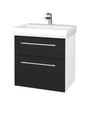 Akční Cena Koupelnová skříňka PROJECT SZZ2 60 - N01 Bílá lesk / Úchytka T02 / L03 Antracit vysoký lesk