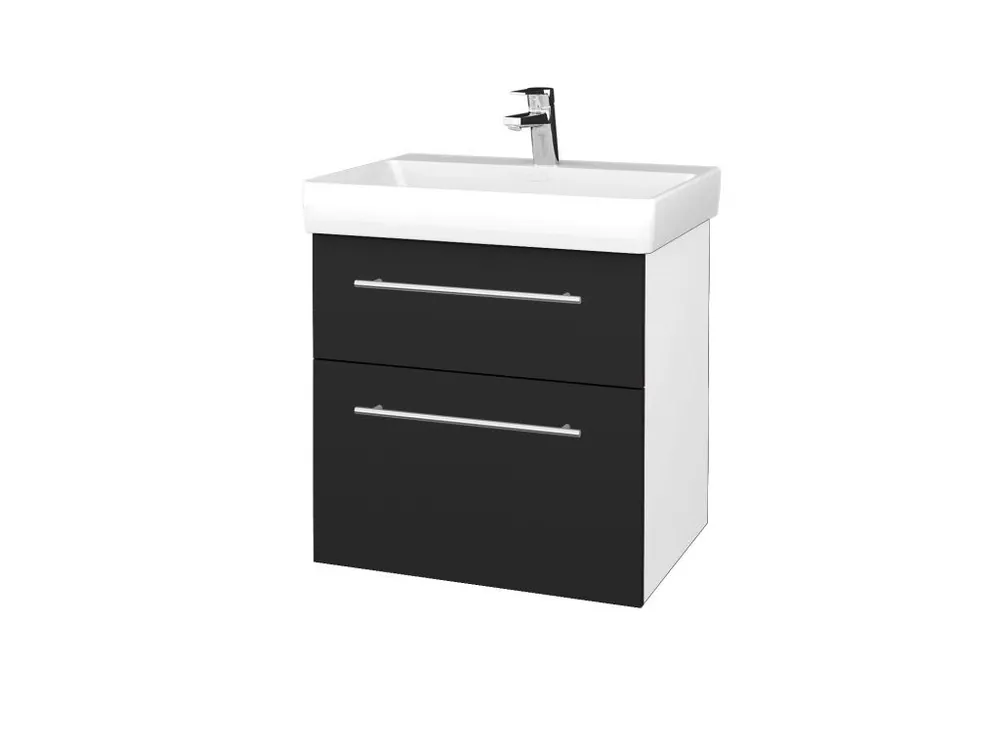 Akční Cena Koupelnová skříňka PROJECT SZZ2 60 - N01 Bílá lesk / Úchytka T02 / L03 Antracit vysoký lesk