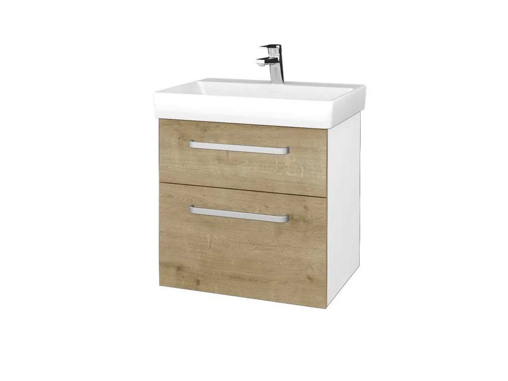 Akční Cena Koupelnová skříňka PROJECT SZZ2 60 - N01 Bílá lesk / Úchytka T01 / D09 Arlington