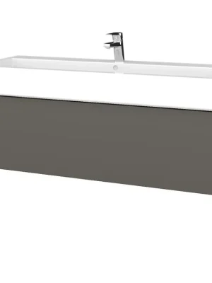 Akce Koupelnová skříňka VARIANTE SZZ 120 pro umyvadlo Duravit Vero - N01 Bílá lesk / N06 Lava