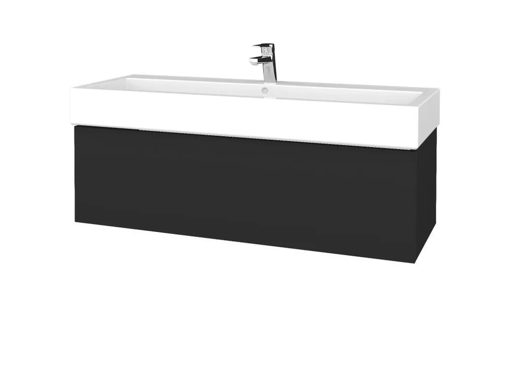 Značkový Koupelnová skříňka VARIANTE SZZ 120 pro umyvadlo Duravit Vero - N03 Graphite / N03 Graphite