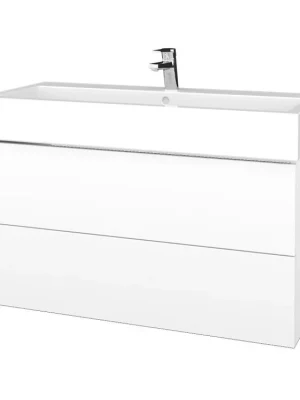 Akce Koupelnová skříňka VARIANTE SZZ2 100 pro umyvadlo Duravit Vero - N01 Bílá lesk / L01 Bílá vysoký lesk
