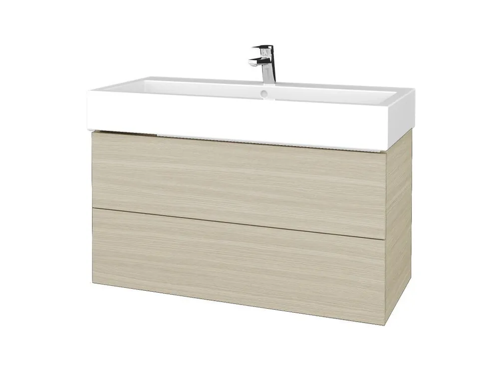 Zlevněný Koupelnová skříňka VARIANTE SZZ2 100 pro umyvadlo Duravit Vero - D04 Dub / D04 Dub