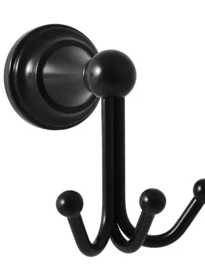 Akční Cena Rav Slezák Koupelnový věšáček trojitý Morava Retro černá matná