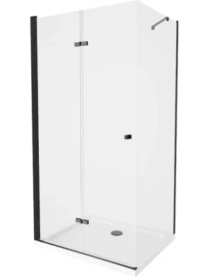 Značkový MEXEN/S - Lima sprchový kout 120x70, transparent, černá + bílá vanička se sifonem 856-120-070-70-00-4010B