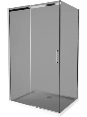 Akční Cena MEXEN/S - Omega sprchový kout 100 x 70, grafit, chrom + vanička se sifonem 825-100-070-01-40-4010