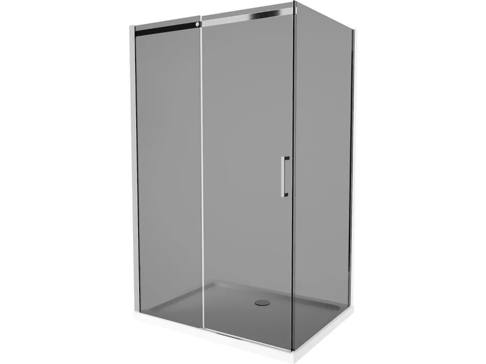 Akční Cena MEXEN/S - Omega sprchový kout 100 x 70, grafit, chrom + vanička se sifonem 825-100-070-01-40-4010