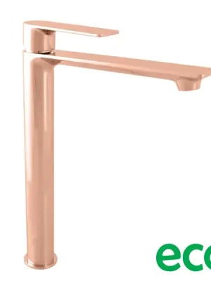 Zlevněný Rav Slezák NIL Vysoká umyvadlová baterie zlatá růžová  lesklá