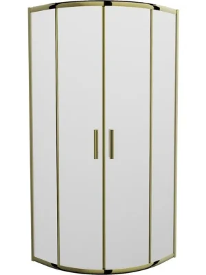 Akční Cena MEXEN - Rio sprchový kout čtvrtkruh 70 x 70, dekor, zlatá 863-070-070-50-30