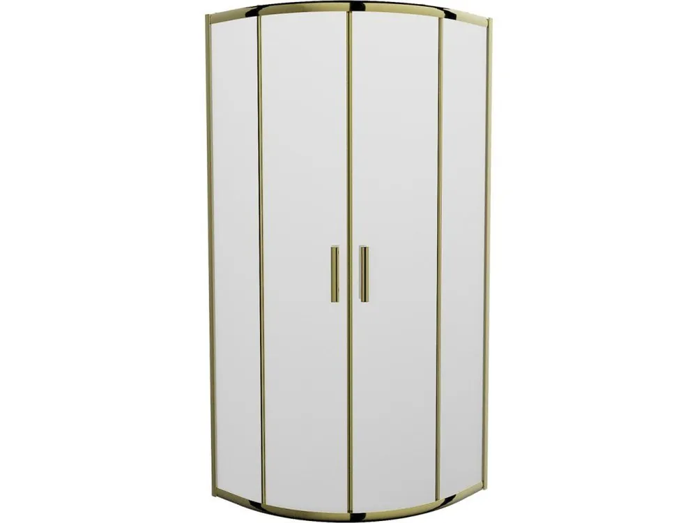 Akční Cena MEXEN - Rio sprchový kout čtvrtkruh 70 x 70, dekor, zlatá 863-070-070-50-30