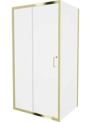 Akce MEXEN/S - Apia sprchový kout obdélník 130x80, transparent, zlatá 840-130-080-50-00