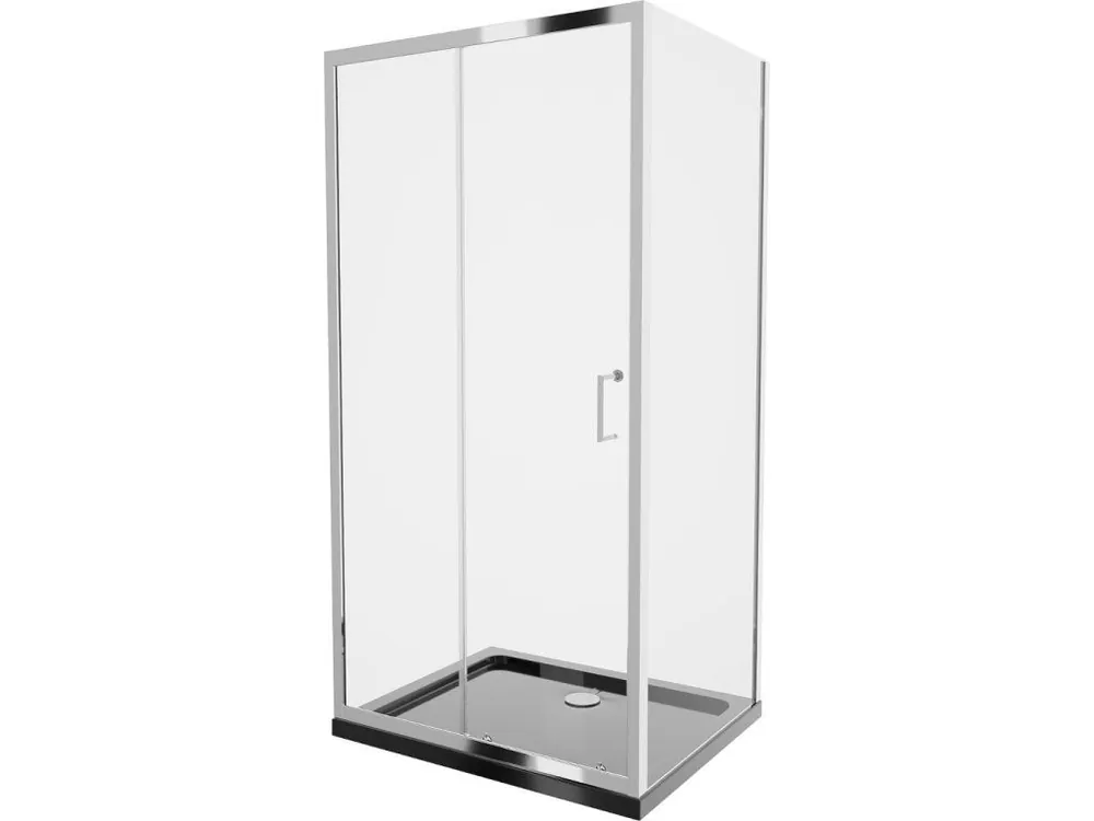 Zlevněný MEXEN/S - Apia Sprchový kout 130x100, transparent, chrom + vanička se sifonem 840-130-100-01-00-4070