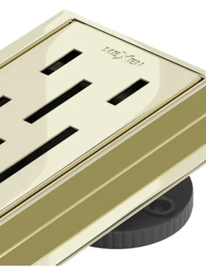 Zlevněný MEXEN/S - Flat 360° M01 podlahový žlab otočný 100, zlatý 1520100-40