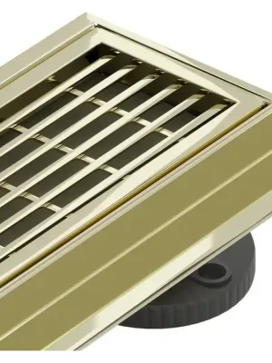 Akce MEXEN/S - Flat 360° M33 podlahový žlab otočný 80, zlatý 1533080-40