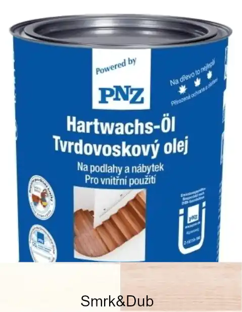 Zlevněný PNZ Tvrdovoskový olej barevný na podlahy weiß / bílá 0,75 l