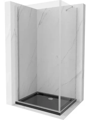 Zlevněný MEXEN/S - Pretoria sprchový kout 90x110, transparent, chrom + sprchová vanička včetně sifonu 852-090-110-01-00-4070