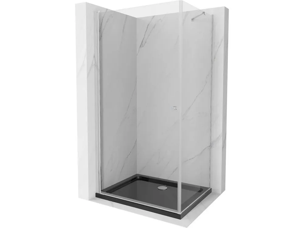 Zlevněný MEXEN/S - Pretoria sprchový kout 90x110, transparent, chrom + sprchová vanička včetně sifonu 852-090-110-01-00-4070
