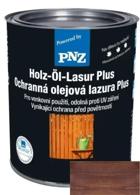 Zlevněný PNZ Olejová lazura PLUS palisander / palisandr 0,75 l