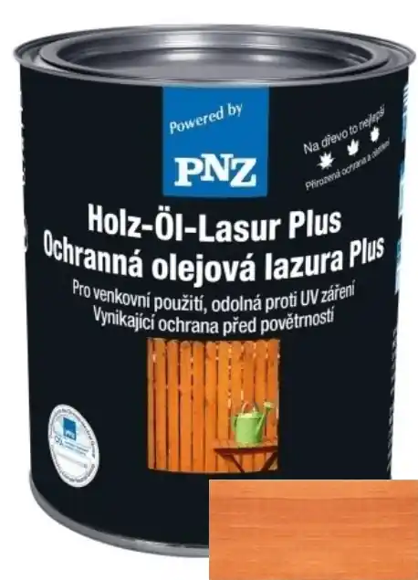 Zlevněný PNZ Olejová lazura PLUS zeder / cedr 5 l