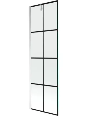 Zlevněný MEXEN/S - Next vanová zástěna FIX 60 x 150, černá dekor, chrom 895-060-000-00-77-01