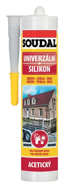 Zlevněný SOUDAL Univerzální silikon černý 280ml